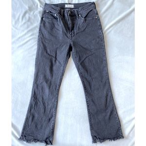 Madewell Raw Hem Cali Demi-Boot Black Size 27